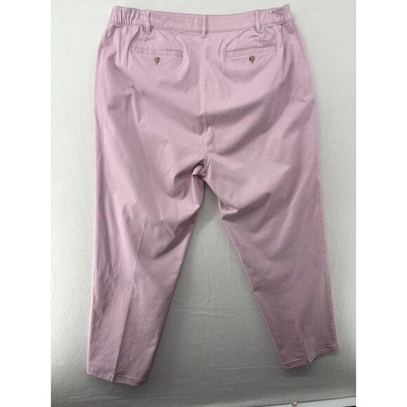 J Jill Mid Rise Live In Chino Pants Size 16 Pink Womens Casual Straight Leg - Picture 9 of 10